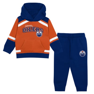 Edmonton Oilers Outerstuff Toddler Ice Explorer Hoodie & Pants Set - Orange/Royal