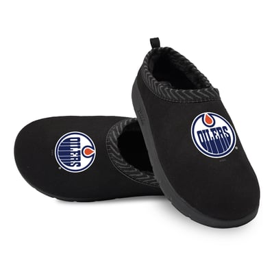Edmonton Oilers ISlide Unisex Primary Logo Mission Slipper - Black
