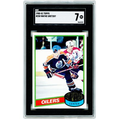 Wayne Gretzky Edmonton Oilers 1980-81 Topps #250 SGC Authenticated 7 Card