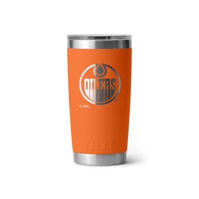 Edmonton Oilers YETI 20oz. Rambler Tumbler with MagSlider Lid