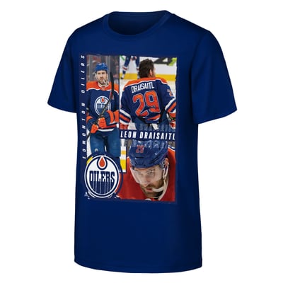 Leon Draisaitl Edmonton Oilers Outerstuff Youth All For One T-Shirt - Royal