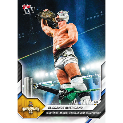 El Grande Americano - 2026 WWE Topps NOW® - Card 99 - LOOK FOR AUTOS