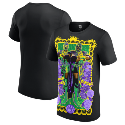 El Hijo de Dr. Wagner Jr. & Galeno AAA Retablo T-Shirt - Black