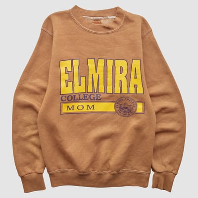 Elmira Soaring Eagles Collegiate Pacific 90s Pullover Sweatshirt - Clay - XXS by Fanatics Real Vintage