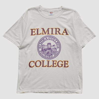 Elmira Soaring Eagles Dodger 2000s T-shirt - White - M by Fanatics Real Vintage