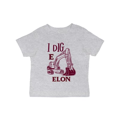 Elon Phoenix Vive La Fete Infant Excavator T-Shirt - Gray