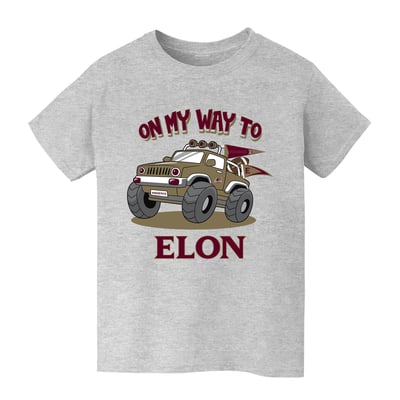 Elon Phoenix Vive La Fete Youth On My Way T-Shirt - Gray