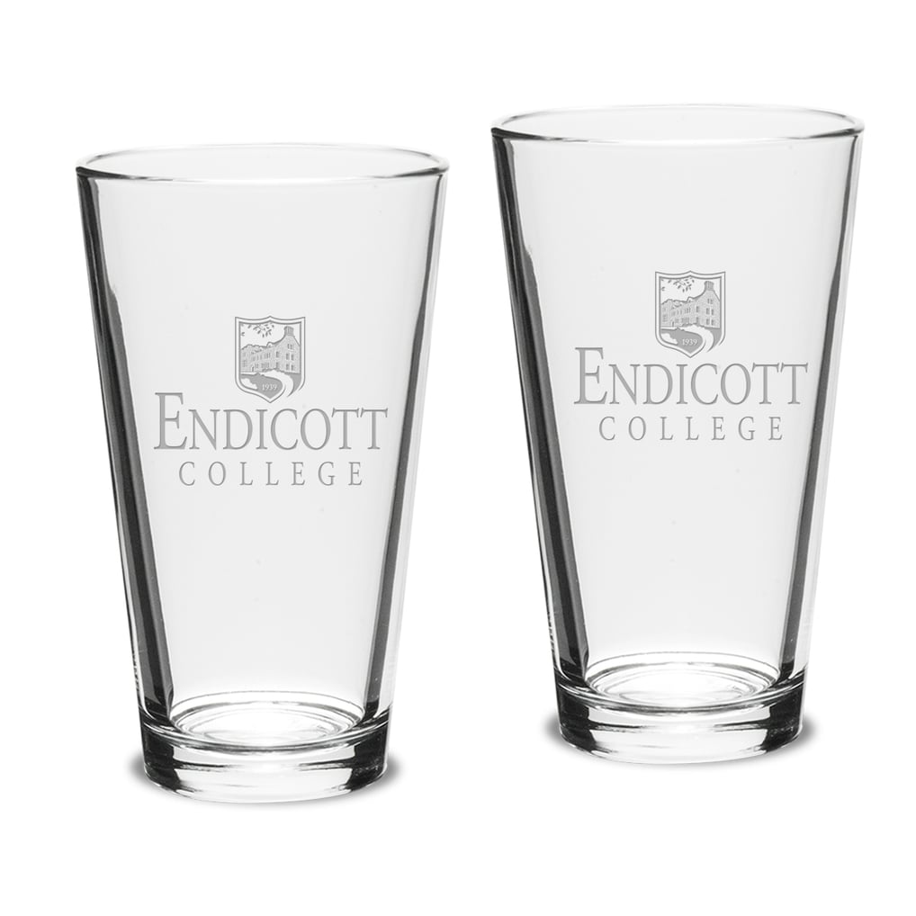 Endicott College 16oz. 2-Piece Classic Pub Glass Set