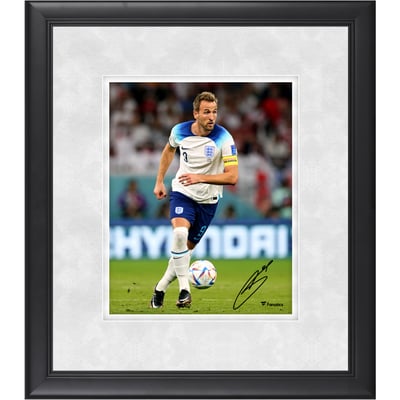 Harry Kane England National Team Autographed Fanatics Authentic Framed 8" x 10" Passing Photograph 