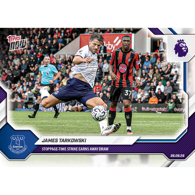 James Tarkowski - 2026-27 Premier League Topps NOW® - Card 12