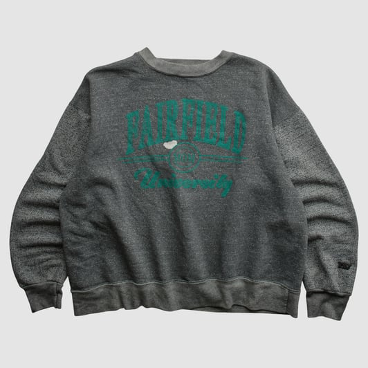 Fairfield Stags MV Sport 90s Pullover Sweatshirt - Charcoal - L by Fanatics Real Vintage