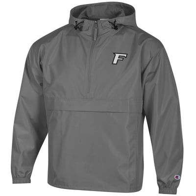 Fairfield Stags Champion Packable Half-Zip Hooded Jacket - Gray
