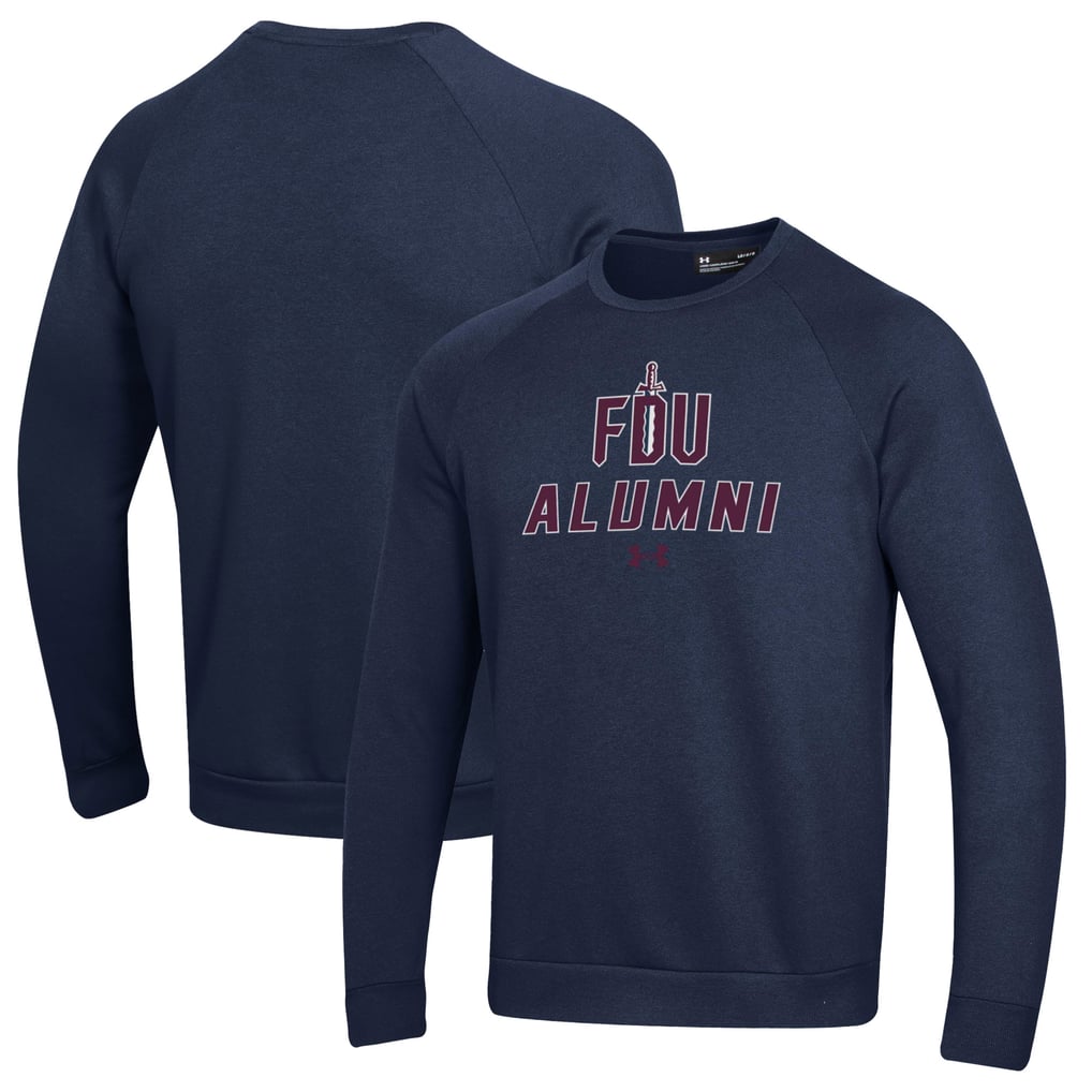 Fairleigh Dickinson Knights Under Armour Alumni Rival Fleece Pullover Sweatshirt - Blue