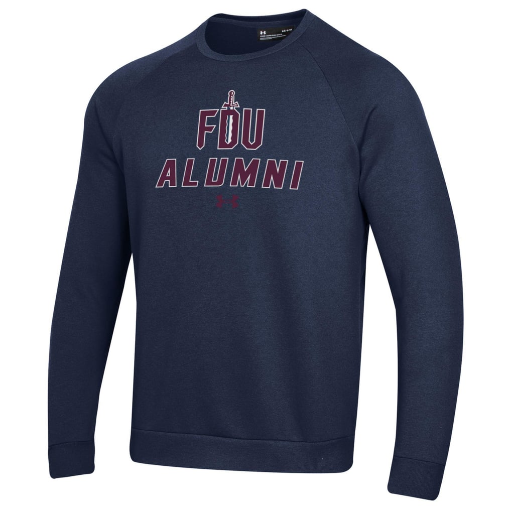 Fairleigh Dickinson Knights Under Armour Alumni Rival Fleece Pullover Sweatshirt - Blue