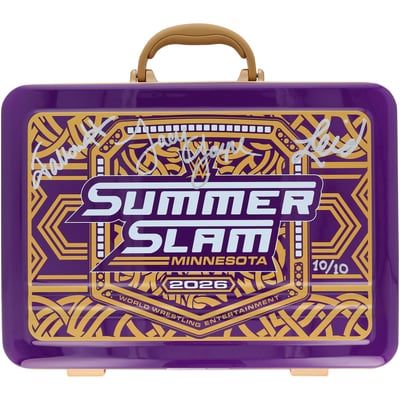 Jacy Jayne, Fallon Henley & Lainey Reid Fatal Influence WWE Autographed Fanatics Authentic 2026 SummerSlam Briefcase - Limited Edition #10/10