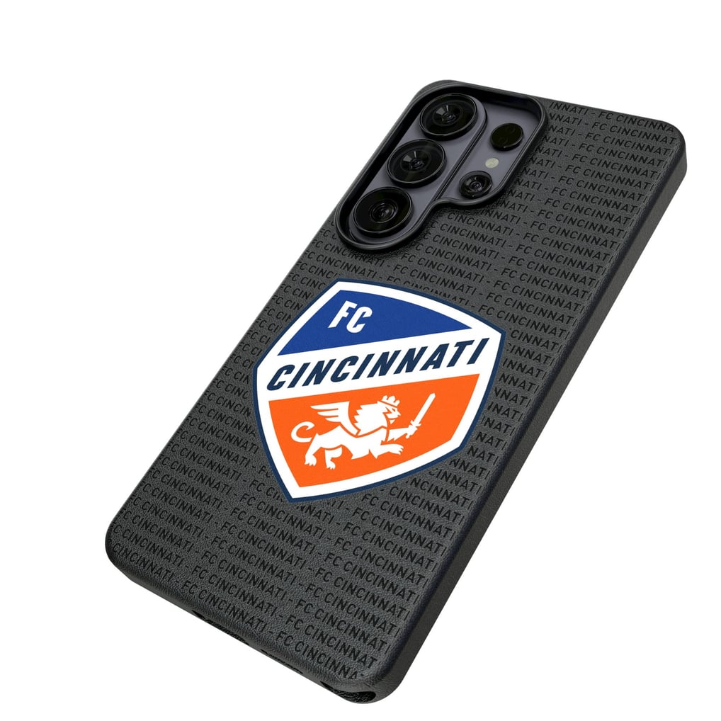  FC Cincinnati Keyscaper Text Backdrop Magnetic Bump Case - Black
