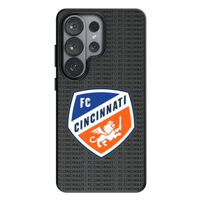 FC Cincinnati Keyscaper Text Backdrop Magnetic Bump Case - Black