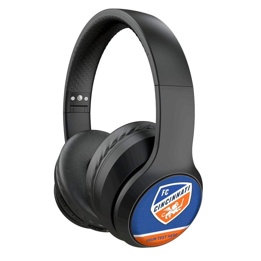 FC Cincinnati Keyscaper Personalized Solid Wireless Bluetooth Headphones With Case