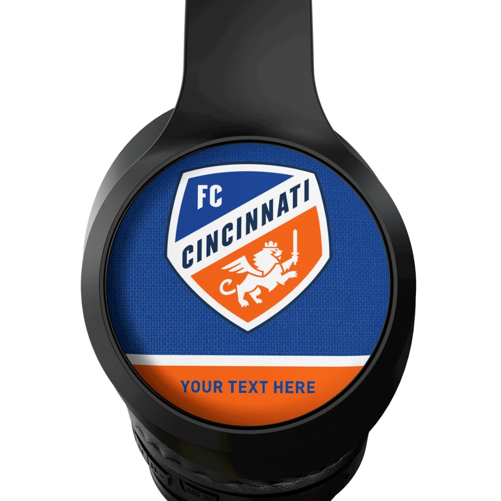 FC Cincinnati Keyscaper Personalized Solid Wireless Bluetooth Headphones With Case