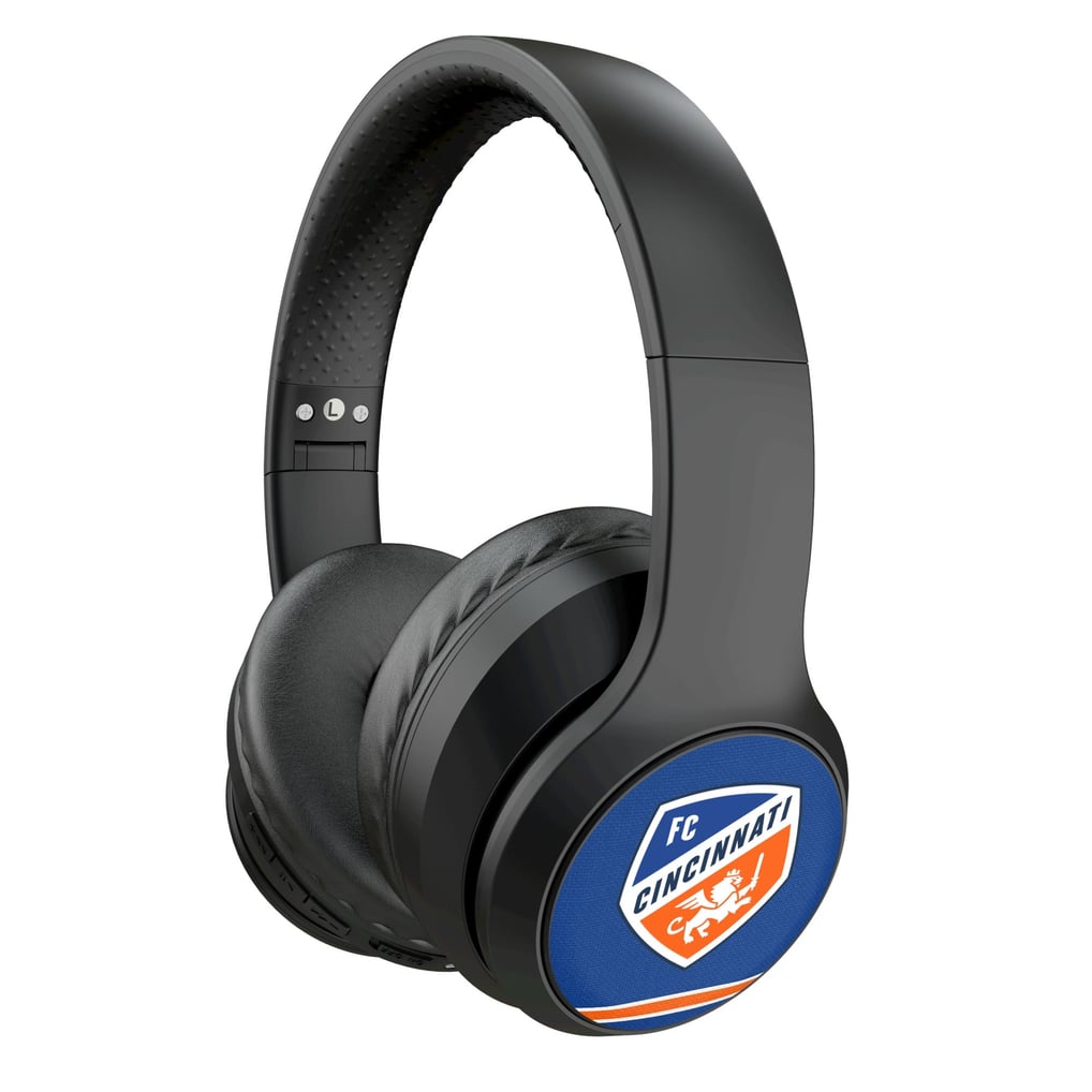 FC Cincinnati Keyscaper Stripe Wireless Bluetooth Headphones With Case