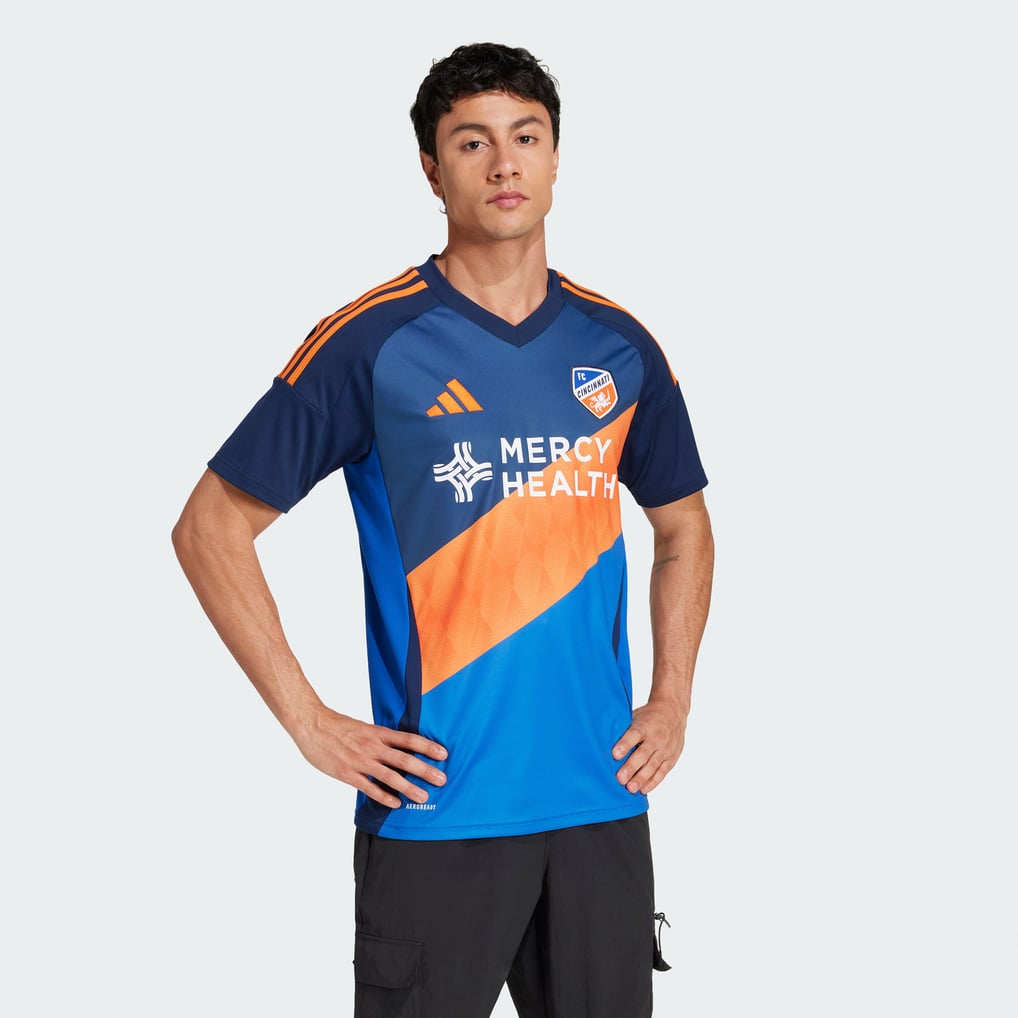  FC Cincinnati adidas 2025 Orange and Blue Legacy Kit Replica Jersey - Blue