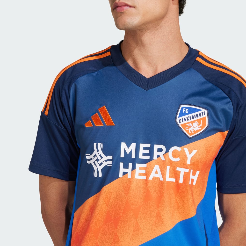  FC Cincinnati adidas 2025 Orange and Blue Legacy Kit Replica Jersey - Blue