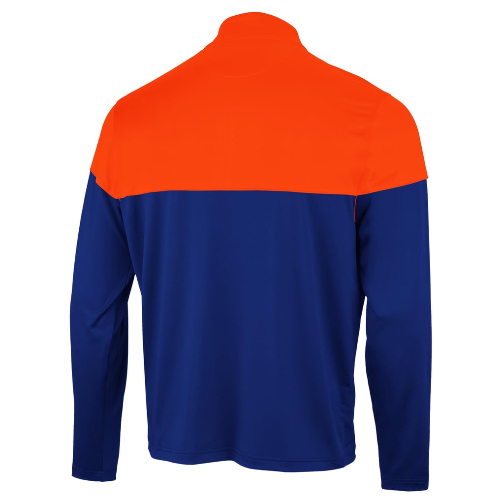 FC Cincinnati Antigua Hinder Quarter-Zip Pullover - Blue/Orange