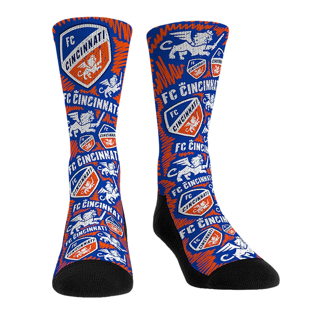  FC Cincinnati Rock Em Unisex Three-Pack Crew Socks Set - Blue