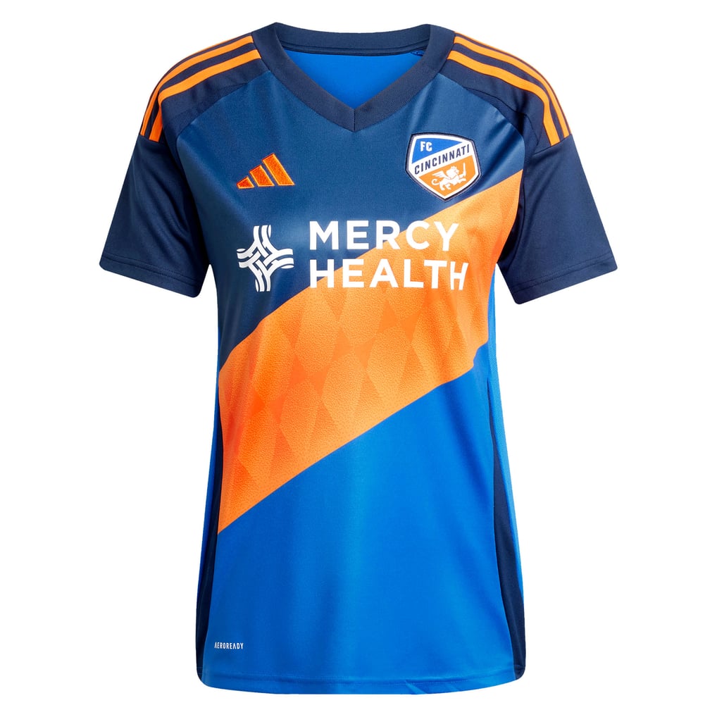  FC Cincinnati adidas Women's 2025 Orange and Blue Legacy Kit Replica Custom Jersey - Blue