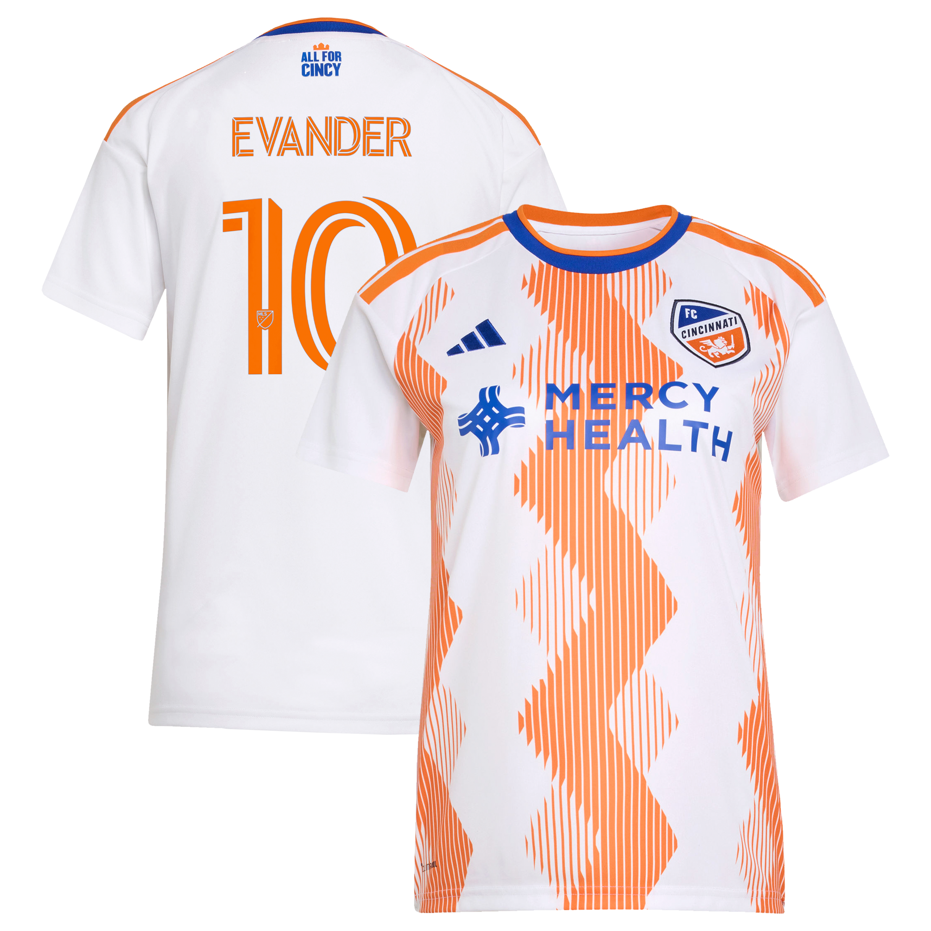 Evander da Silva Ferreira FC Cincinnati Women's 2026 The Seven Hills Kit Replica Jersey - White - angle 2