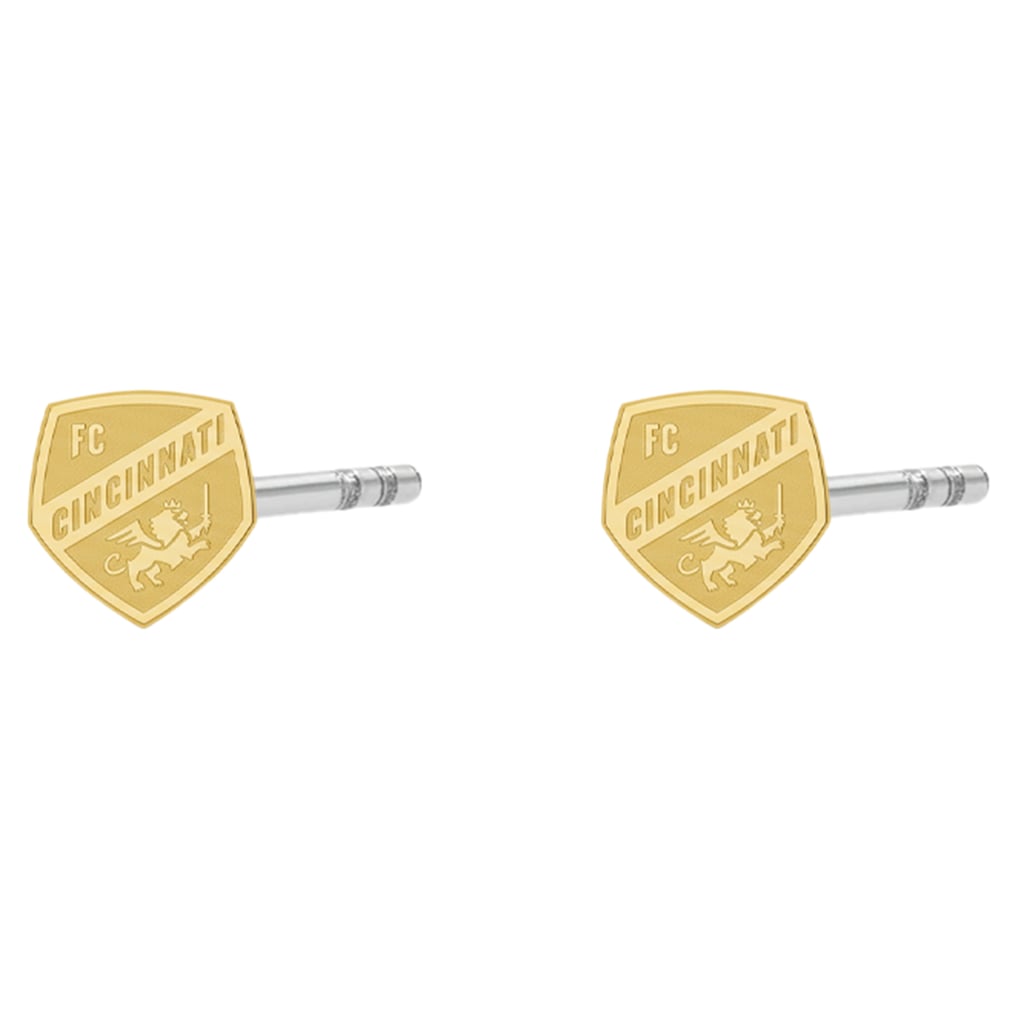 FC Cincinnati LUV AJ Women's Logo Studs - Gold