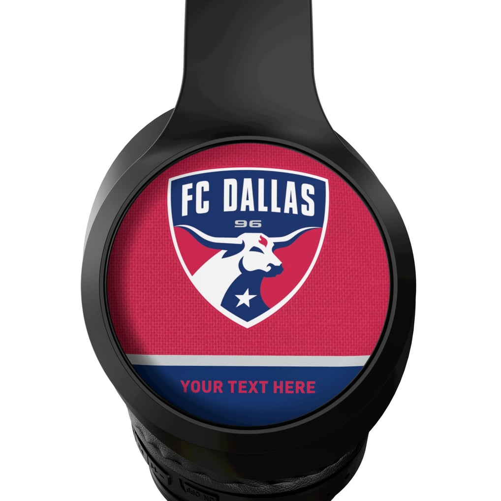 FC Dallas Keyscaper Personalized Solid Wireless Bluetooth Headphones With Case