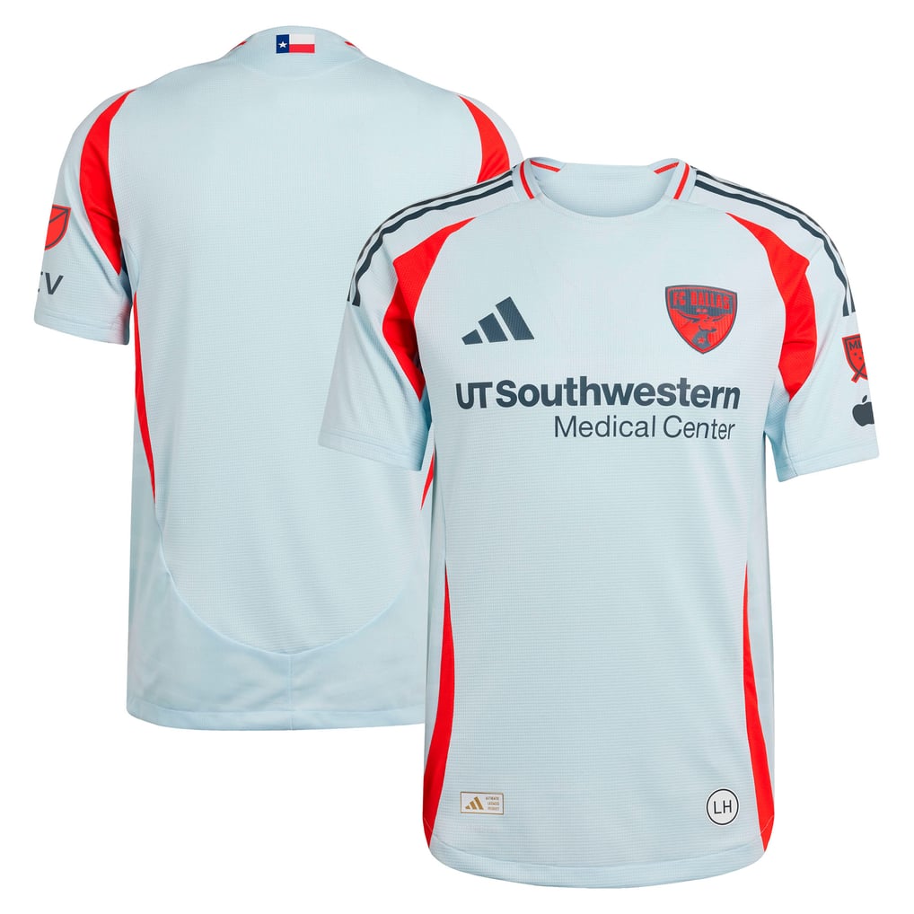 FC Dallas adidas 2025 The Inferno Kit Authentic Jersey - Light Blue