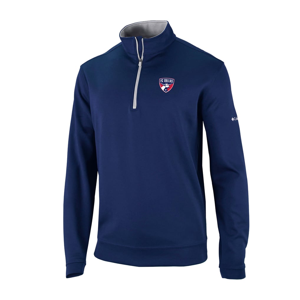 FC Dallas Columbia Wickhams Hills Omni-Wick Quarter-Zip Pullover - Navy