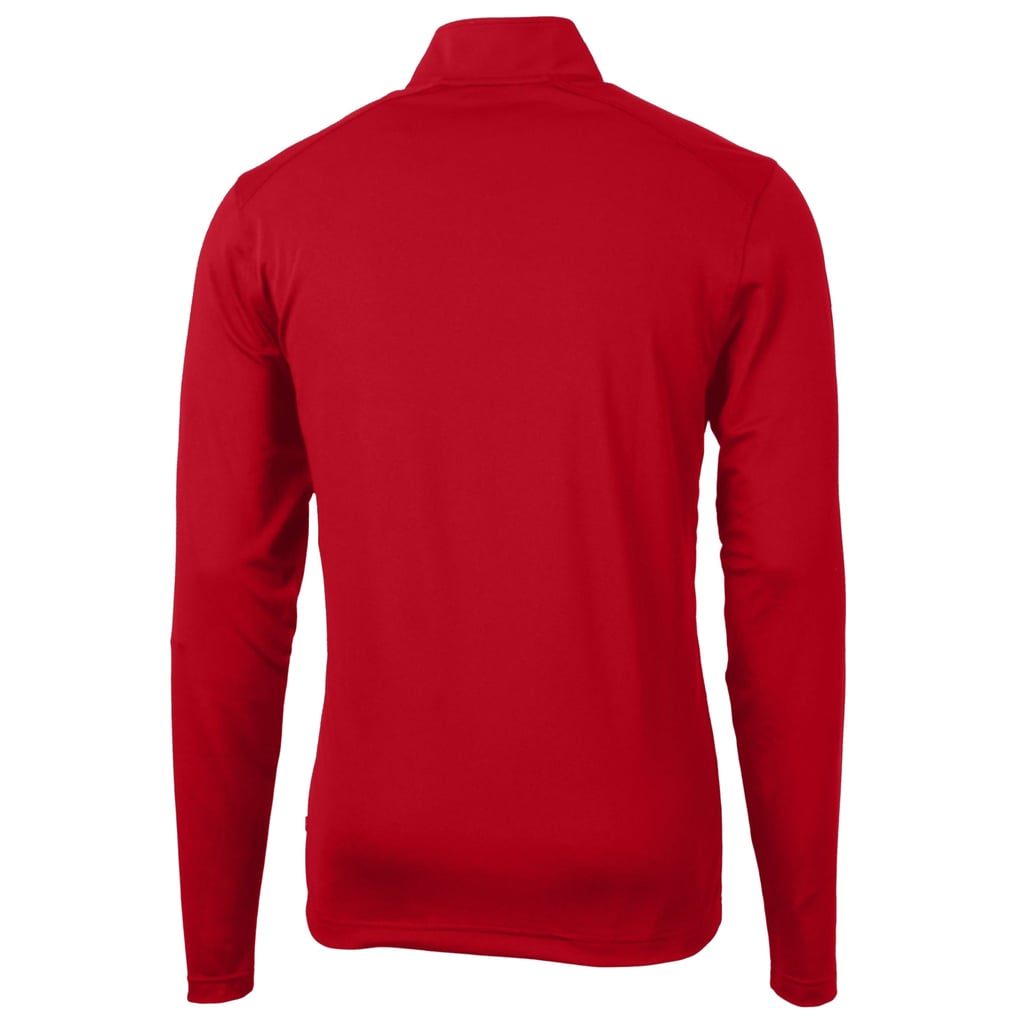 FC Dallas Cutter & Buck DryTec Virtue Eco Pique Recycled Quarter-Zip Pullover - Red