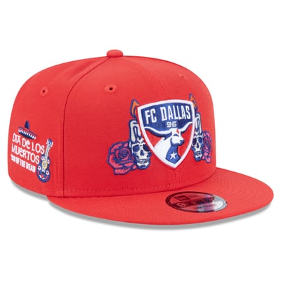  FC Dallas New Era Day of the Dead 9FIFTY Snapback Hat - Red