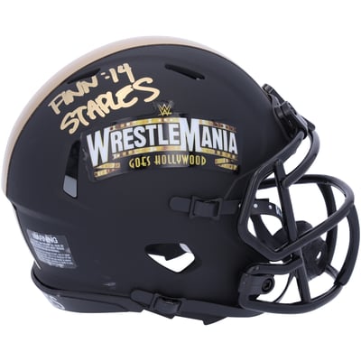 Finn Balor Autographed WrestleMania 39 Riddell Speed Mini Helmet with "Finn: 14 Staples" Inscription