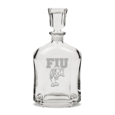 FIU Panthers 23.75oz. Crystal Whisky Decanter