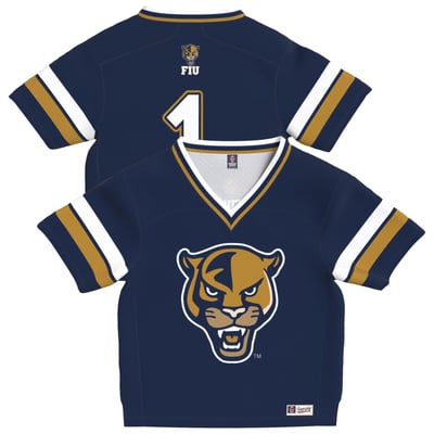 FIU Panthers GameDay Greats Infant Lightweight Collegiate Football Fashion Jersey - Blue