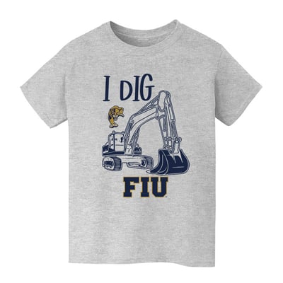 FIU Panthers Vive La Fete Youth Excavator T-Shirt - Gray