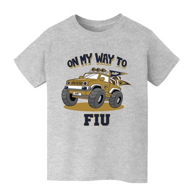 FIU Panthers Vive La Fete Youth On My Way T-Shirt - Gray