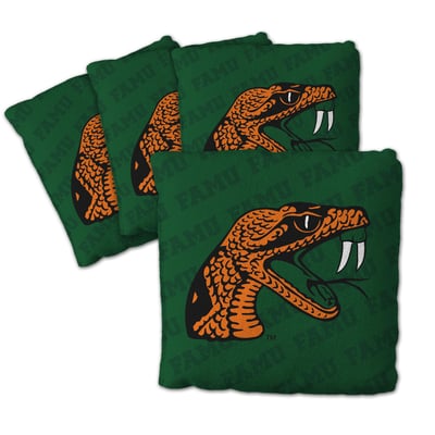 Florida A&M Rattlers Fanpoint Four-Piece Cornhole Bag Set