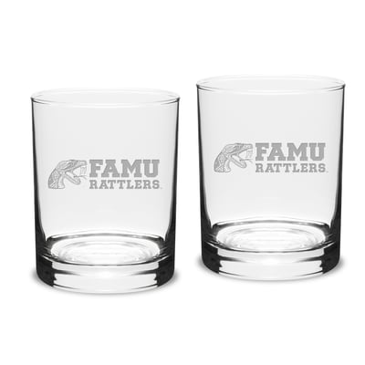 Florida A&M Rattlers 14oz. 2-Piece Classic Double Old-Fashioned Glass Set