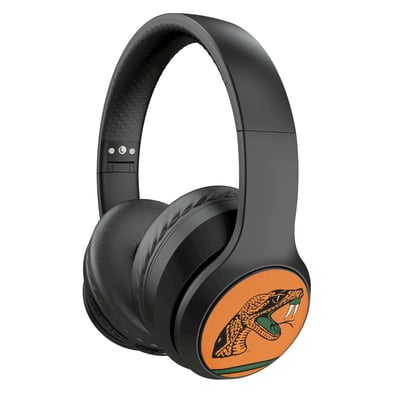Florida A&M Rattlers Keyscaper Stripe Wireless Bluetooth Headphones With Case
