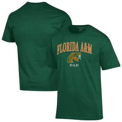 Florida A&M Rattlers Champion Dad Logo T-Shirt - Green