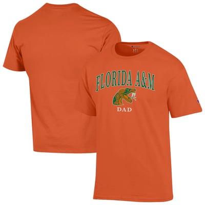 Florida A&M Rattlers Champion Dad Logo T-Shirt - Orange