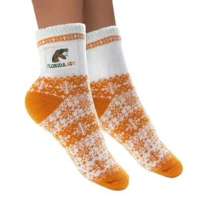 Florida A&M Rattlers ZooZatz Women's Fuzzy Holiday Crew Socks
