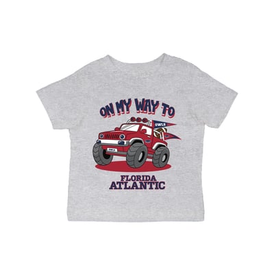 Florida Atlantic Owls Vive La Fete Infant On My Way T-Shirt - Gray