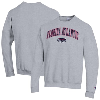 Florida Atlantic Owls Champion Arch Powerblend Sweatshirt - Heather Gray
