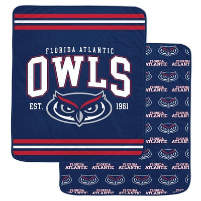 Florida Atlantic Owls Pegasus Legacy Arch Double-Sided 60" x 70" Blanket